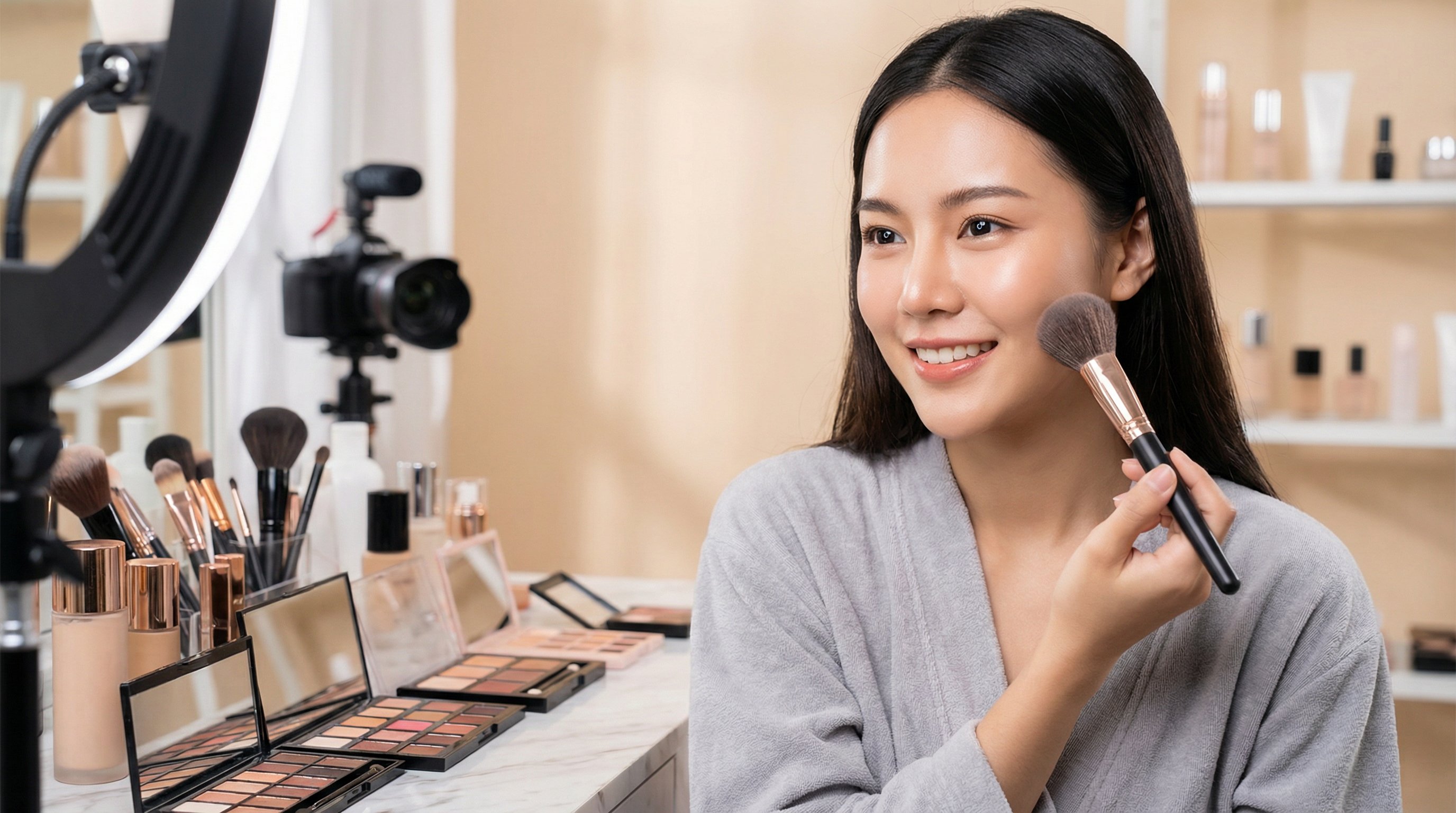 黄色仓库美妆视频